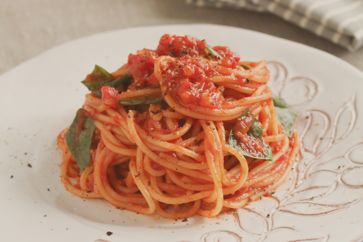 ランチのパスタ